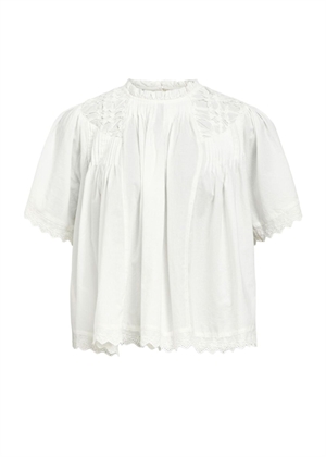 Lenia ss bluse Cloud Dancer Object 